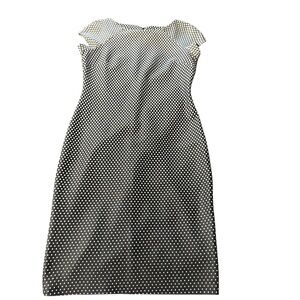 ECO New York women's size 12 polka dot midi sleeveless ombré dress
